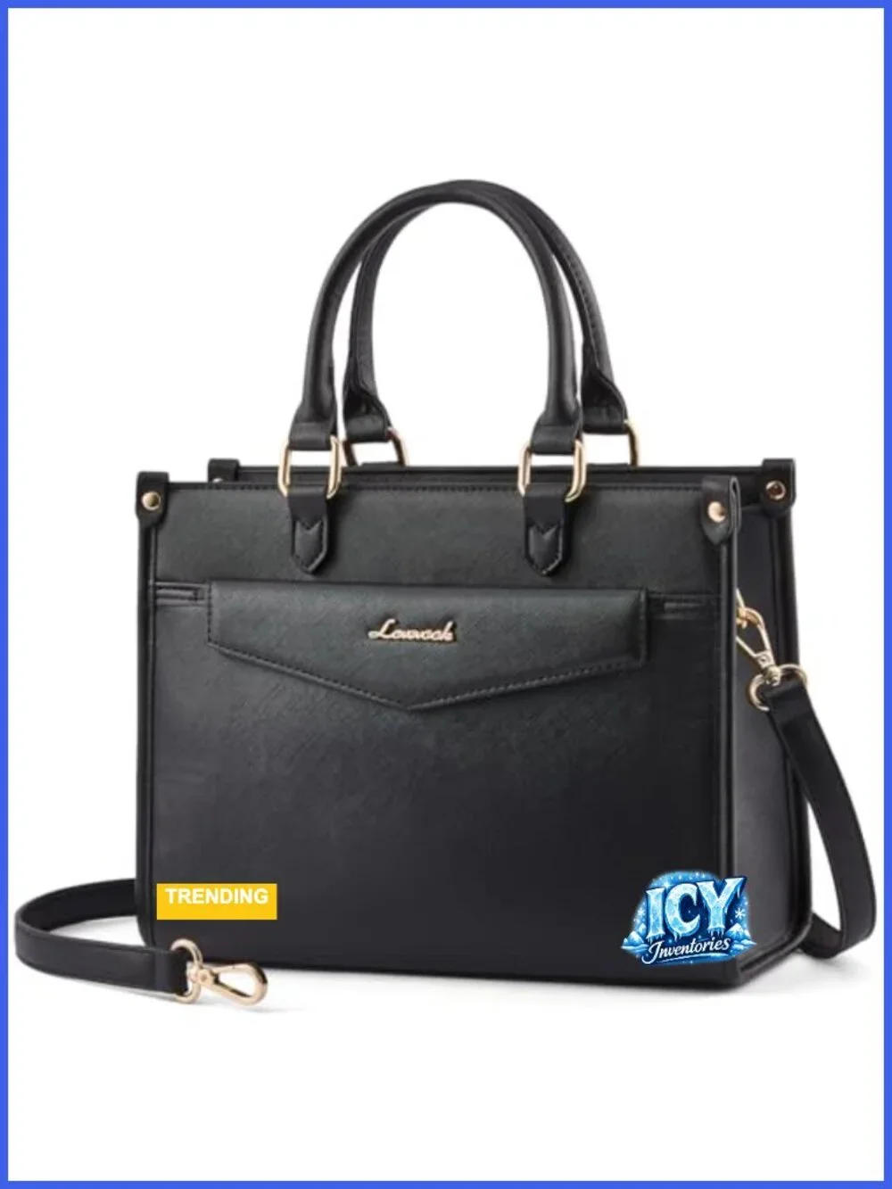 Women's Satchel Tote Handbag PU Leather Crossbody Shoulder Bag Top Handle 3-Way